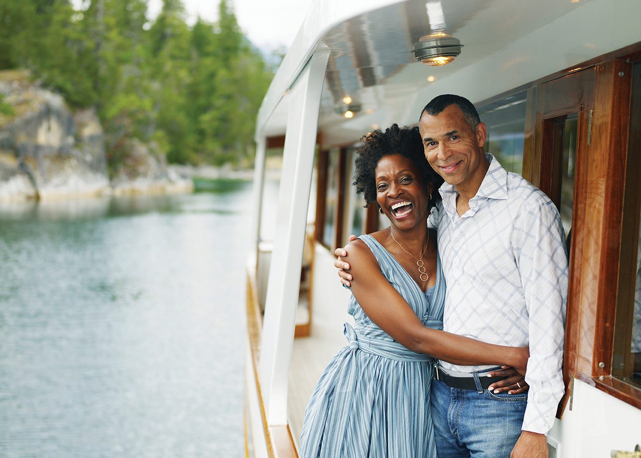 Couple on boat