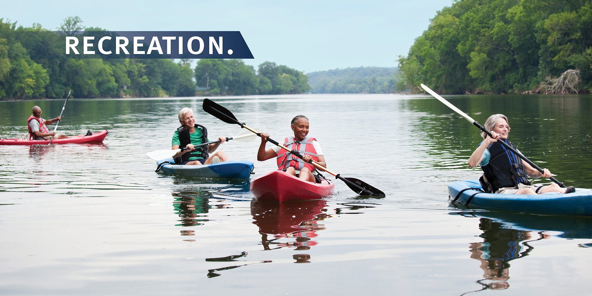 kayakers on river